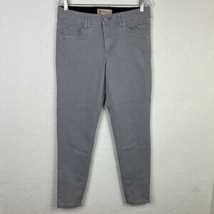 Democracy "Ab" Technology Grey Jeans Size 8 Cotton Blend, classic, comfy, casual